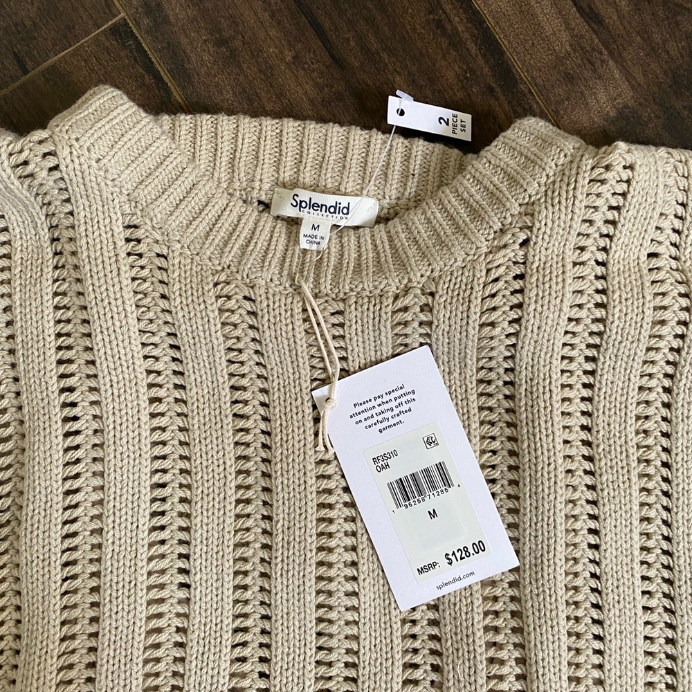 Splendid Cream Knit Top - Picture 2 of 6